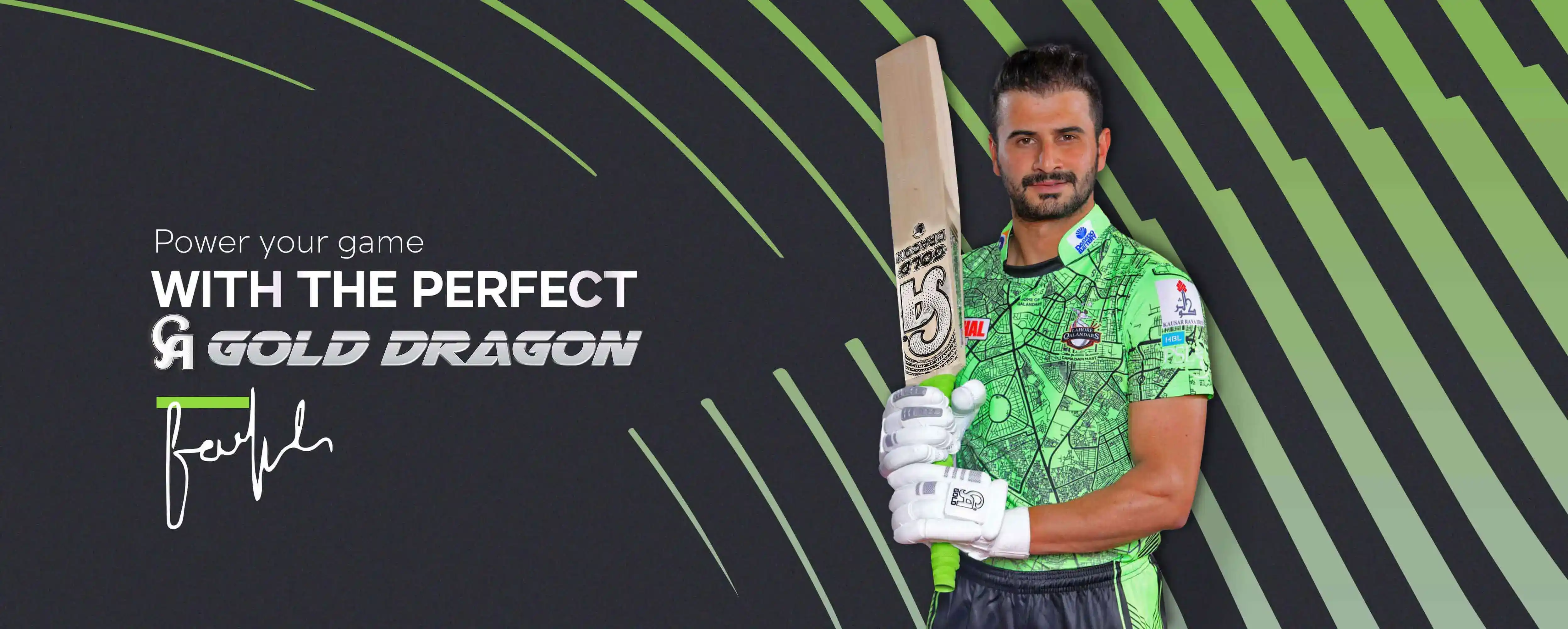 Sahibzada Farhan Cricket Bat